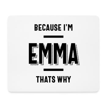 Emma Name Personalized Women Girl - Mouse Pad (horizontal) - white - Front