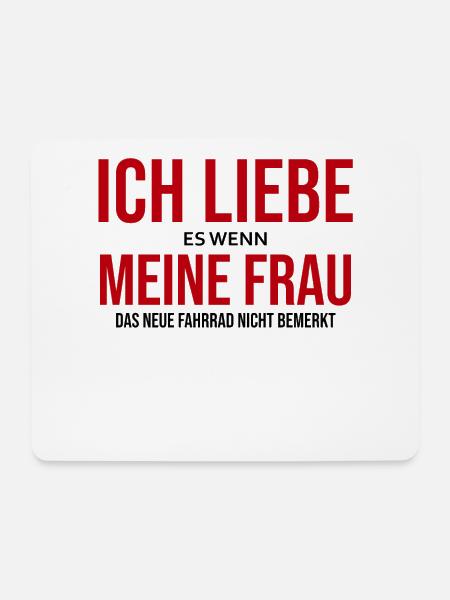 Ich liebe es wenn meine Frau - Mousepad (Querformat) - Weiß