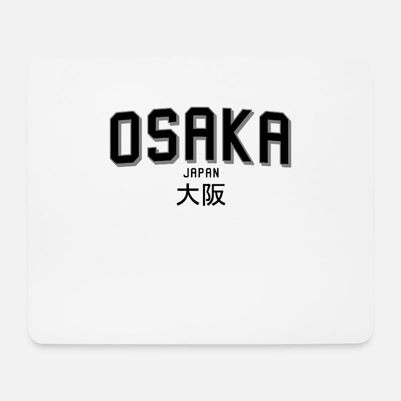 Osaka Japan - Mousepad (Querformat) - Weiß