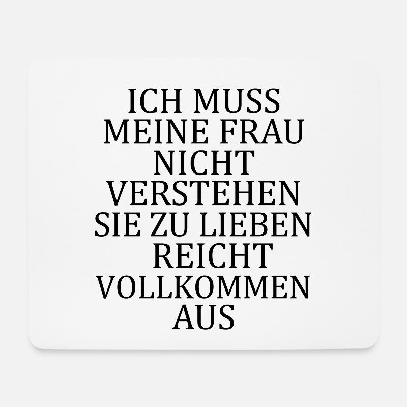 Ich liebe meine Frau - Mousepad (Querformat) - Weiß