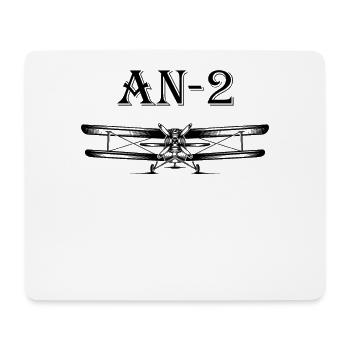 AN 2 retro Flugzeug Aviation Doppeldecker fuer wei - Mousepad (Querformat) - Weiß - Vorne