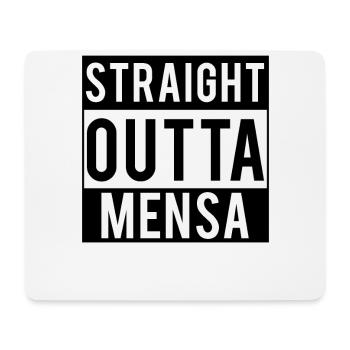 Student Straight Outta saying for women, men - Mouse Pad (horizontal) - white - Front