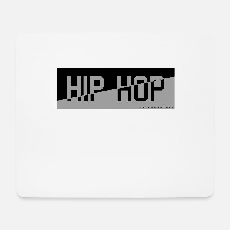 Hip Hop - Mousepad (Querformat) - Weiß