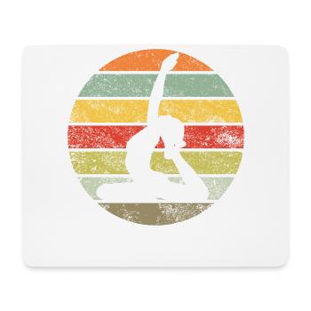 Vêtements de yoga Namaste pour femmes, hommes et enfants - Tapis de souris (format paysage) - blanc - Devant