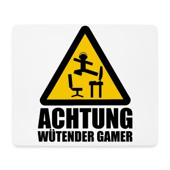 Wütender Gamer Meme Lustiger Spruch Geschenk - Mousepad (Querformat) - Weiß - Vorne