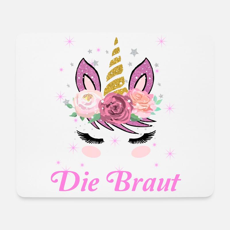 Damen JGA Geschenk Junggesellenabschied Die Braut - Mousepad (Querformat) - Weiß
