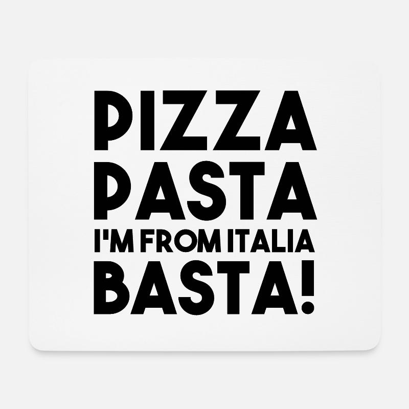 Italienischer Spruch aus Italien! - Mousepad (Querformat) - Weiß