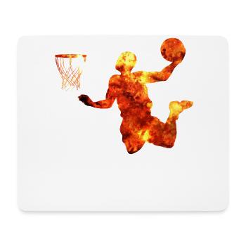 Joueur de basket-ball - Tapis de souris (format paysage) - blanc - Devant