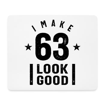63 Jahre altes Geschenk | 63. Geburtstagsgeschenkideen - Mousepad (Querformat) - Weiß - Vorne