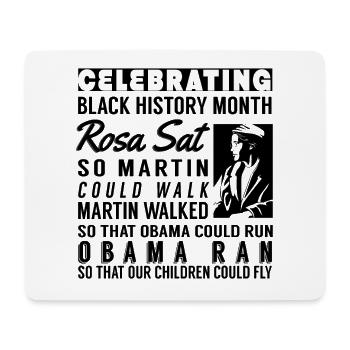 Black History Monat: Feiern Sie Pride in Black Hist - Mousepad (Querformat) - Weiß - Vorne