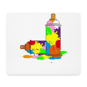 Graffiti spray can sprayer cans gift idea - Mouse Pad (horizontal) - white - Front