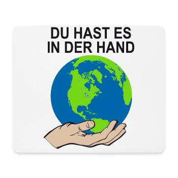 Klimaschutz Bewegung Klimawandel Spruch Klima - Mousepad (Querformat) - Weiß - Vorne