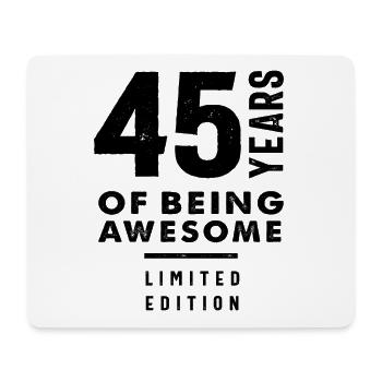 Cadeau de 45 ans | Idées cadeaux 45e anniversaire - Tapis de souris (format paysage) - blanc - Devant