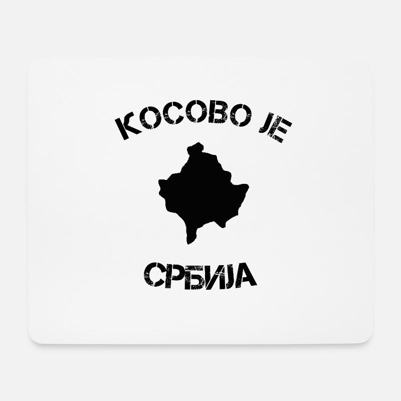 Serbien! - Mousepad (Querformat) - Weiß