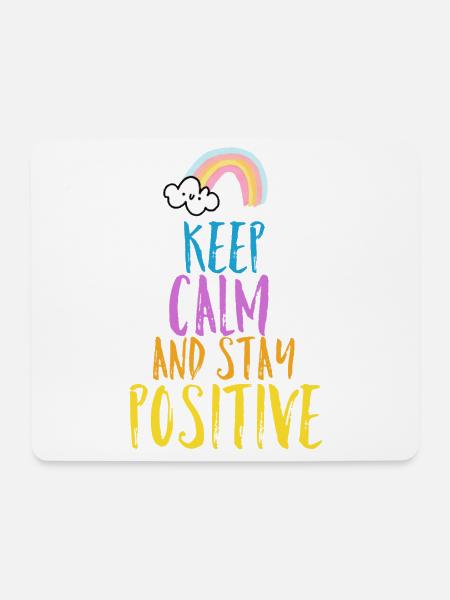 Positiv Spruch - Mousepad (Querformat) - Weiß