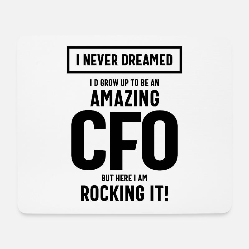 Amazing CFO Job Title Gift - Mouse Pad (horizontal) - white
