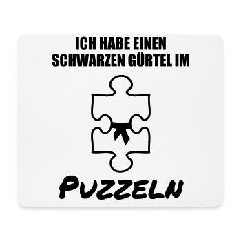 Puzzle Puzzlespiele Liebhaber Spruch Geschenk - Mousepad (Querformat) - Weiß - Vorne