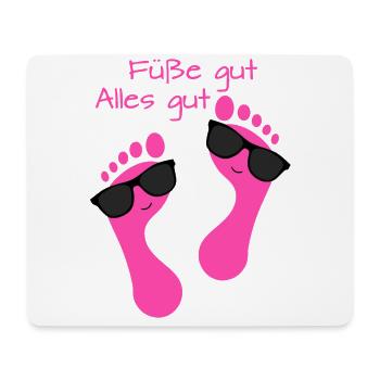 Fußpflege Pediküre Podologe Nagelstudio Geschenk - Mousepad (Querformat) - Weiß - Vorne