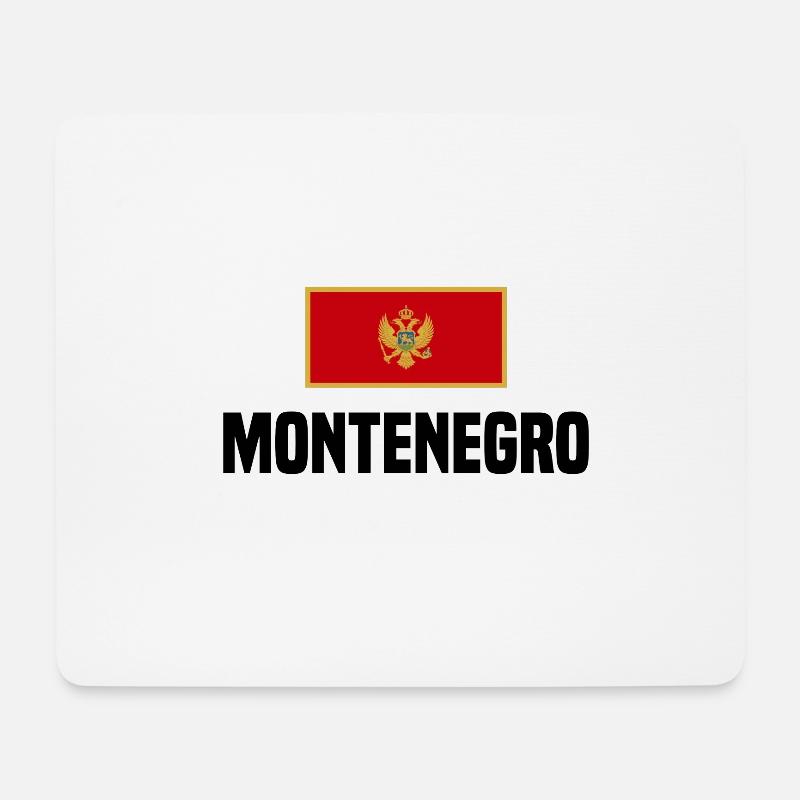 Montenegro! - Mousepad (Querformat) - Weiß