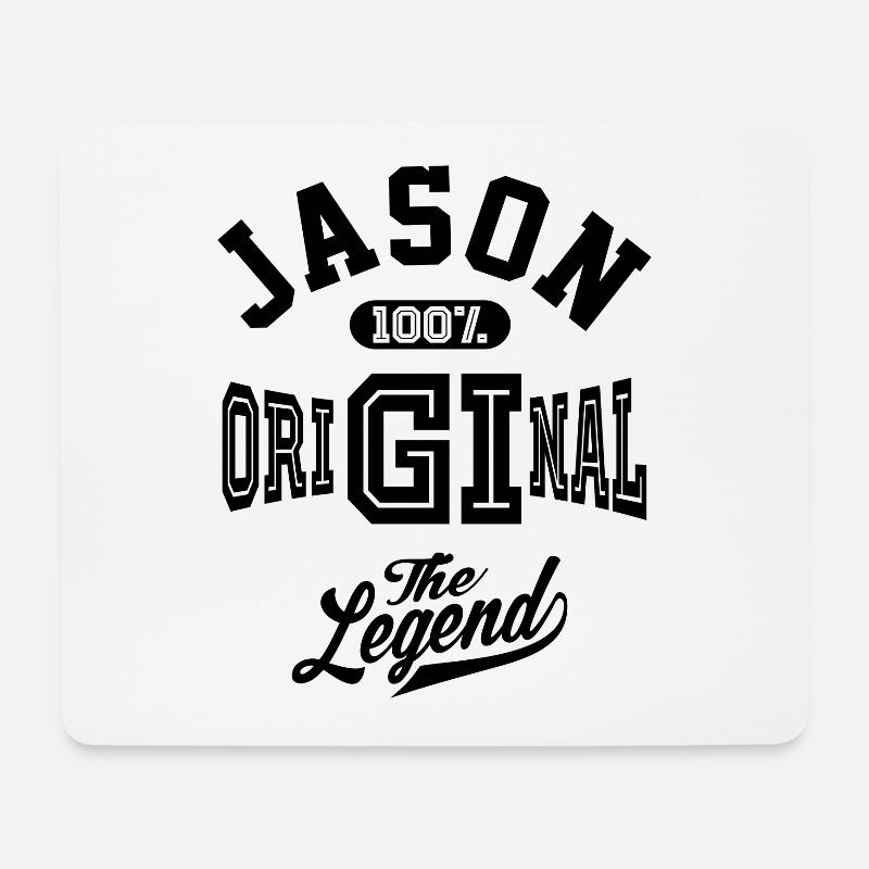 Jason personalisierter Name Geburtstagsgeschenk - Mousepad (Querformat) - Weiß