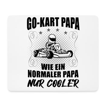 Kart Gokart Papa Vater Cooles Kartsport Geschenk - Mousepad (Querformat) - Weiß - Vorne