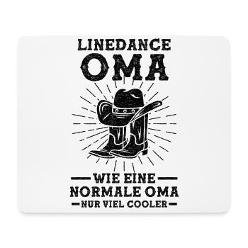 Line Dance Großmutter Tänzerin Country Western Oma - Mousepad (Querformat) - Weiß - Vorne