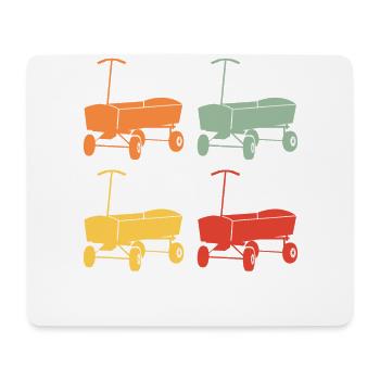Boßeln Boßelwagen Retro Vintage Design Geschenk - Mousepad (Querformat) - Weiß - Vorne