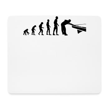 Billard Evolution Lustig Billardspieler Geschenk - Mousepad (Querformat) - Weiß - Vorne