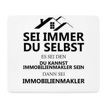 Immobilienmakler Spruch Lustig Haus Kauf Verkauf - Mousepad (Querformat) - Weiß - Vorne