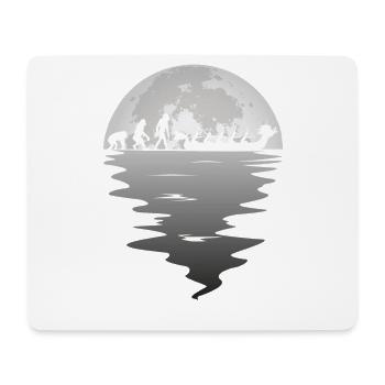 Drachenboot Mond Paddel Paddler Team Evolution - Mousepad (Querformat) - Weiß - Vorne