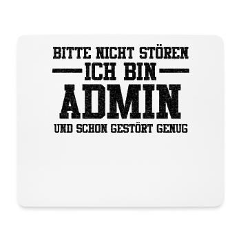 Admin Entwickler Informatik Lustige Sprüche - Mousepad (Querformat) - Weiß - Vorne