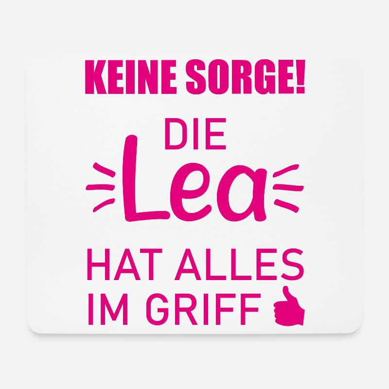 Lea Vorname Geschenk Cooler Spruch Namenstag - Mousepad (Querformat) - Weiß