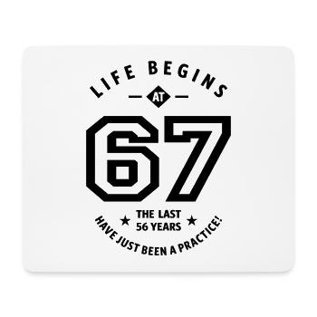 67 Year Old Gift | 67th Birthday Gift Ideas - Mouse Pad (horizontal) - white - Front