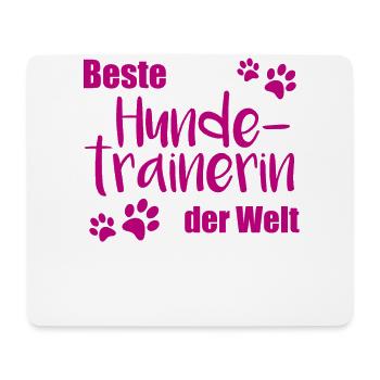 Beste Hundetrainerin Hunde Trainerin Geschenk - Mousepad (Querformat) - Weiß - Vorne