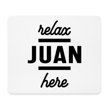 Juan personalisierter Name Geburtstag - Mousepad (Querformat) - Weiß - Vorne