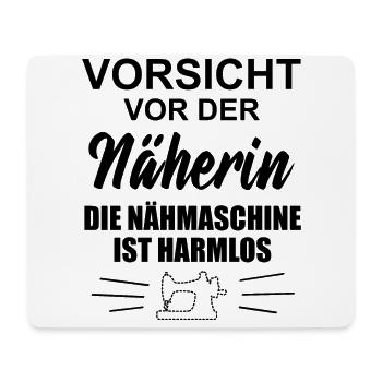 Nähen Nähmaschine Spruch Näherin Lustiges Geschenk - Mousepad (Querformat) - Weiß - Vorne