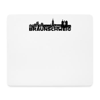 Braunschweig Deutschland Skyline Geschenkidee - Mousepad (Querformat) - Weiß - Vorne