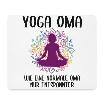 Yoga Oma Großmutter Lustiger Spruch Geschenk - Mousepad (Querformat) - Weiß - Vorne