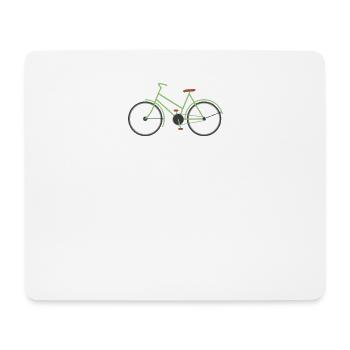 Fahrrad Mountainbike Rennrad MTB Geschenkidee - Mousepad (Querformat) - Weiß - Vorne