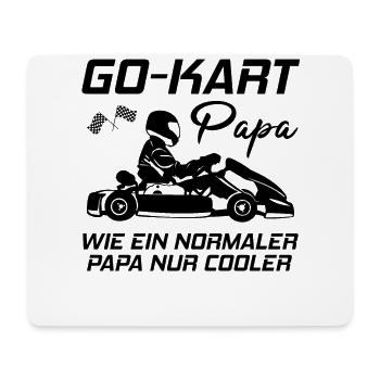 Kart Gokart Kartsport Kartfahrer Papa Geschenk - Mousepad (Querformat) - Weiß - Vorne