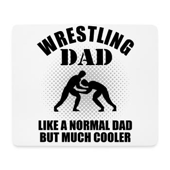 Wrestling Papa Ringer Vater Spruch Geschenk Herren - Mousepad (Querformat) - Weiß - Vorne