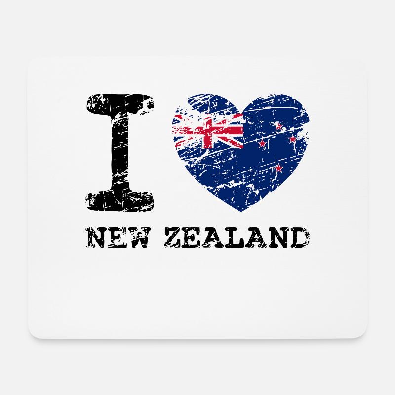 Neuseeland Lustiges Geschenk für Neuseeländer - Mousepad (Querformat) - Weiß