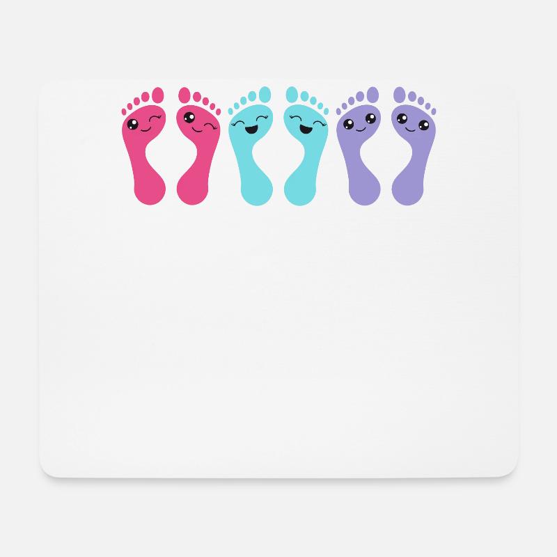 Fußpflege Chiropodie Lustige Füße Geschenk - Mousepad (Querformat) - Weiß
