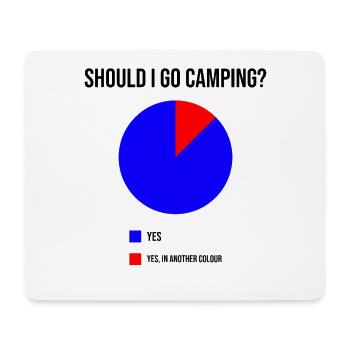Lustiger Camping Spruch als Geschenk - Mousepad (Querformat) - Weiß - Vorne