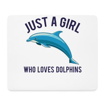Dauphin Dauphin Dolphin Wal Cooler Rengaine Cadeau - Tapis de souris (format paysage) - blanc - Devant