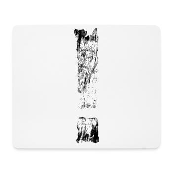 Cooles Ausrufezeichen Satzzeichen Ausruf Geschenk - Mousepad (Querformat) - Weiß - Vorne
