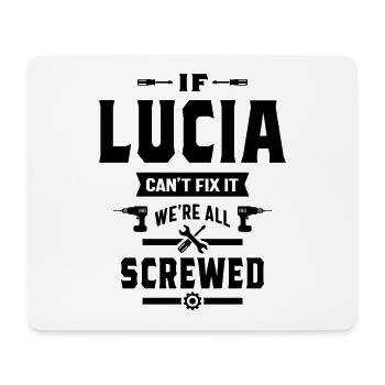 Lucia personalisierte Name Geburtstagsgeschenk - Mousepad (Querformat) - Weiß - Vorne