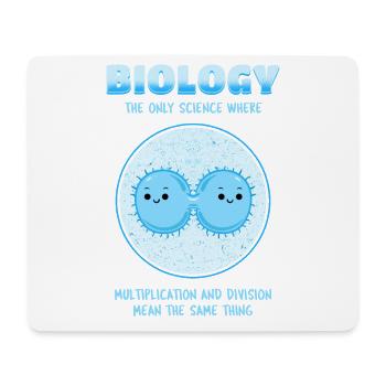 Biology Multiplication And Division - Mousepad (Querformat) - Weiß - Vorne