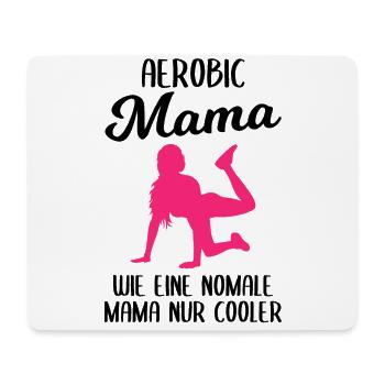 Aerobic Mama Fitness Gymnastik Geschenk Damen - Mousepad (Querformat) - Weiß - Vorne