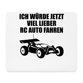 Modellauto RC Auto Car Modellbau Spruch Geschenk - Mousepad (Querformat) - Weiß - Vorne